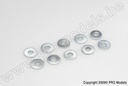 [ GF-0154-002 ] Vlakke sluitring - M2 - Gegalvaniseerd staal - 10 st 