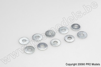[ GF-0154-002 ] Vlakke sluitring - M2 - Gegalvaniseerd staal - 10 st 
