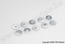 [ GF-0154-004 ] Vlakke sluitring - M2,6 - Gegalvaniseerd staal - 10 st 