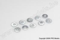 [ GF-0154-004 ] Vlakke sluitring - M2,6 - Gegalvaniseerd staal - 10 st 