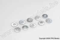 [ GF-0154-003 ] Vlakke sluitring - M2,5 - Gegalvaniseerd staal - 10 st 
