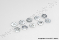 [ GF-0154-009 ] Vlakke sluitring - M8 - Gegalvaniseerd staal - 10 st 