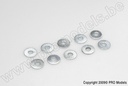[ GF-0154-008 ] Vlakke sluitring - M6 - Gegalvaniseerd staal - 10 st 