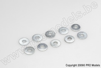 [ GF-0154-008 ] Vlakke sluitring - M6 - Gegalvaniseerd staal - 10 st 