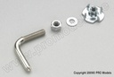 [ GF-0161-001 ] Opsleephaak - 2.15x20mm - Gegalvaniseerd staal - 2 st 