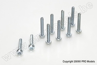 [ GF-0170-003 ] Bolcilinderschroef - Philips - M2X10 - Gegalvaniseerd staal  - 10 st 