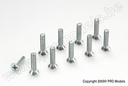 [ GF-0171-003 ] Verzonkenkopschroef - Philips - M3X10 - Gegalvaniseerd staal - 10 st 