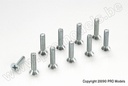 [ GF-0171-011 ] Verzonkenkopschroef - Philips - M4X10 - Gegalvaniseerd staal - 10 st 