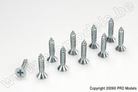 [ GF-0176-007 ] Zelftappende verzonkenkopschroef - 3,5X13mm - Gegalvaniseerd staal - 10 st 