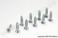 [ GF-0176-011 ] Zelftappende verzonkenkopschroef - 3,5X32mm - Gegalvaniseerd staal - 10 st 