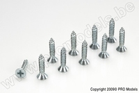 [ GF-0176-012 ] Zelftappende verzonkenkopschroef - 4,2X13mm - Gegalvaniseerd staal - 10 st 