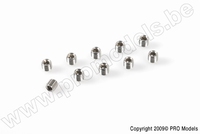 [ GF-0205-009 ] Stelschroef - Binnenzeskant - M4X8 - Inox - 10 st 