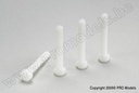 [ GF-0310-001 ] Cilinderkopschroef - M3X10 - Nylon - 5 st 