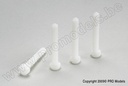 [ GF-0310-014 ] Cilinderkopschroef - M6X30 - Nylon - 5 st 