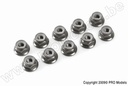 [ GF-0401-043 ] Aluminium zelfborgende zeskantmoer met flens - M4 - Gun Metaal - 10 st 