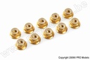 [ GF-0401-050 ] Aluminium zelfborgende zeskantmoer met flens - M5 - Goud - 10 st 