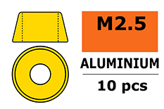 [ GF-0406-020 ] Aluminium sluitring - voor M2.5 Cilinderkopschroeven - BD=7mm - Goud - 10 st 