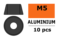 [ GF-0406-053 ] Aluminium sluitring - voor M5 Cilinderkopschroeven - BD=12mm - Gun Metaal - 10 st 