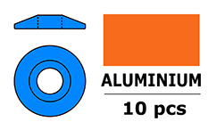 [ GF-0407-034 ] Aluminium sluitring - voor M3 Laagbolkopschroeven - BD=15mm - Blauw - 10 st 