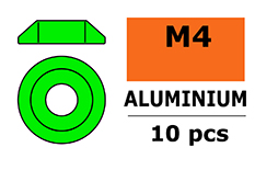 [ GF-0407-041 ] Aluminium sluitring - voor M4 Laagbolkopschroeven - BD=12mm - Groen - 10 st 