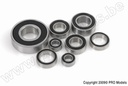 [ GF-0500-005 ] Kogellager - Chroom staal - ABEC 3 - Rubber Dichting - 5X8X2,5 - MR85-2RS - 4 st 