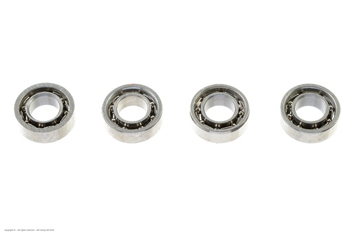 [ GF-0500-001 ] Kogellager - Chroom staal - ABEC 3 - Rubber Dichting - 3X6X2 - MR63 - 4 st 