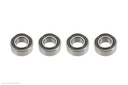 [ GF-0500-004 ] Kogellager - Chroom staal - ABEC 3 - Rubber Dichting - 5X10X4 - MR105-2RS - 4 st 