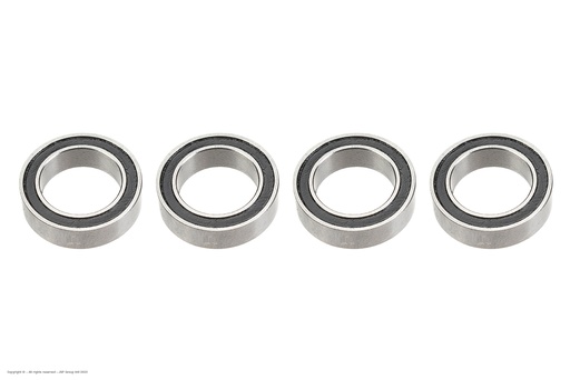 [ GF-0500-017 ] Kogellager - Chroom staal - ABEC 3 - Rubber Dichting - 10X15X4 - 6700-2RS - 4 st 