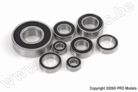 [ GF-0500-028 ] Kogellager - Chroom staal - ABEC 3 - Rubber Dichting - 17X30X7 - MR6903-2RS - 4 st 