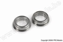[ GF-0555-002 ] Kogellager - Chroom staal - ABEC 3 - Metaal Dichting - 2X5X2,3 - Flens - MF682ZZ - 2 st 