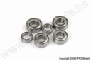 [ GF-0550-029 ] Kogellager - Chroom staal - ABEC 3 - Metaal Dichting - 8X16X5 - MR688ZZ - 2 st 