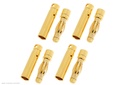 [ GF-1000-003 ] Connector - 4.0mm - Goudcontacten - Lang - Man. + Vrouw. - 4 paar 