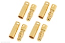 [ GF-1000-006 ] Connector - 4.0mm - Goudcontacten - Kort - Man. + Vrouw. - 4 paar 