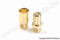 [ GF-1000-008 ] Connector - 8.0mm - Goudcontacten - Man. + Vrouw. - 4 paar 