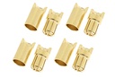 [ GF-1000-009 ] Connector - 6.5mm - Goudcontacten - Man. + Vrouw. - 4 paar 