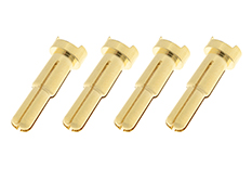 [ GF-1000-015 ] Connector - 4.0 - 5.0mm - Goudcontacten 90 Deg - Man. - 4 st 