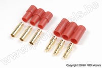 [ GF-1002-001 ] Connector - 3.5mm - Goudcontacten - 3-pins - Man. + Vrouw. - 1 paar 