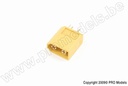 [ GF-1003-003 ] Connector - XT-60 - Goudcontacten - Vrouw. - 4 st 
