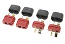 [ GF-1006-010 ] Connector - Deans - Goudcontacten - met beschermkap - Man. + Vrouw. - 2 paar 
