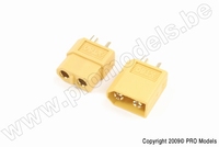 [ GF-1003-001 ] Connector - XT-60 - Goudcontacten - Man. + Vrouw. - 2 paar 