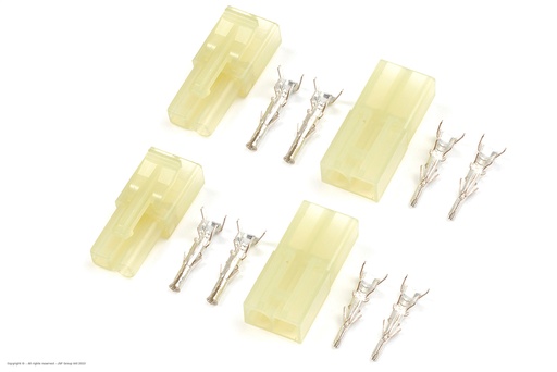 [ GF-1009-001 ] Connector - Mini Tamiya - Goudcontacten - Man. + Vrouw. - 2 paar 
