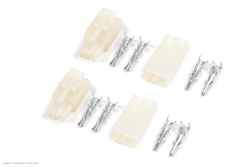 [ GF-1008-001 ] Connector - Tamiya - Goudcontacten - Man. + Vrouw. - 2 paar 