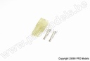 [ GF-1009-002 ] Connector - Mini Tamiya - Goudcontacten - Man. - 2 paar 