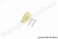 [ GF-1009-002 ] Connector - Mini Tamiya - Goudcontacten - Man. - 2 paar 