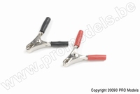 [ GF-1012-003 ] Connector - Alligator batterij klemmen - Medium - Rood + Zwart - 1 paar 