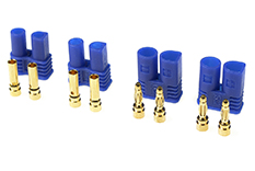 [ GF-1020-001 ] Connector - EC-2 - Goudcontacten - Man. + Vrouw. - 2 paar 