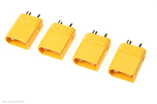 [ GF-1030-003 ] Connector - XT-30 - Goudcontacten - Vrouw. - 4 st 