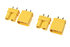 [ GF-1033-001 ] Connector - XT-30U - Goudcontacten - Man. + Vrouw. - 2 paar 