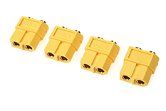 [ GF-1042-002 ] Connector - XT-60PB - Goudcontacten - Man. - 4 st 