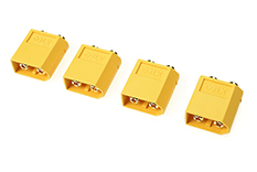 [ GF-1042-003 ] Connector - XT-60PB - Goudcontacten - Vrouw. - 4 st 